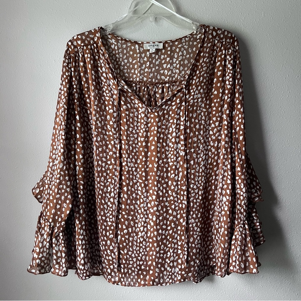 Umgee Dressy Peasant Blouse, Women’s Size M